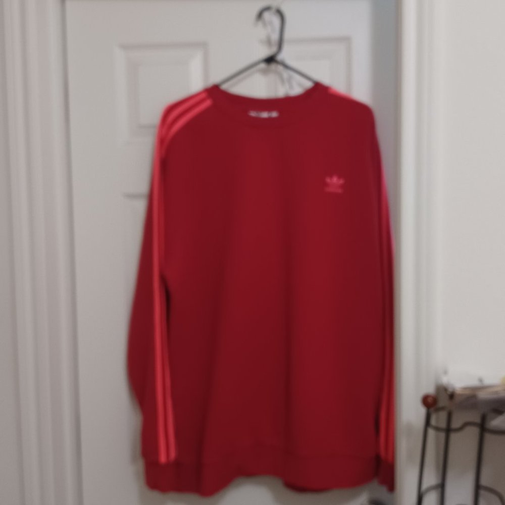 Men's  Adidas Solar Red Sweatshirt-2X